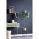 Potted Fiddle Leaf Tree Napoleon Bronze with Distressed Gold Leaf Faux Fiddle Leaf Tree