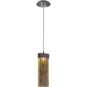 Parallel LED 2.3 inch Graphite Pendant Ceiling Light in Bronze Granite, 2700K LED