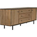 Boston 84 X 20 inch Dark Walnut with Matte Black Sideboard