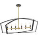 Sammi 6 Light 40 inch Black Chandelier Ceiling Light