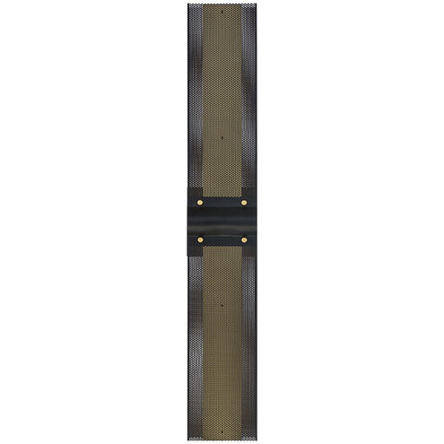 Admiral 1 Light 31 inch Gold and Black Outdoor Wall Sconce in Black and Gold