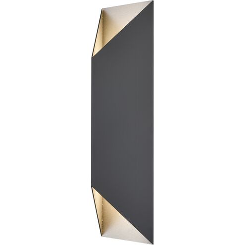 Brecon 2 Light 24 inch Stainless Steel and Black Outdoor Sconce