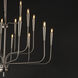 Vela 18 Light 40 inch Satin Nickel Single-Tier Chandelier Ceiling Light