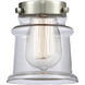 Nouveau 2 Canton 1 Light 5.25 inch Black Antique Brass Mini Pendant Ceiling Light in Incandescent, Clear