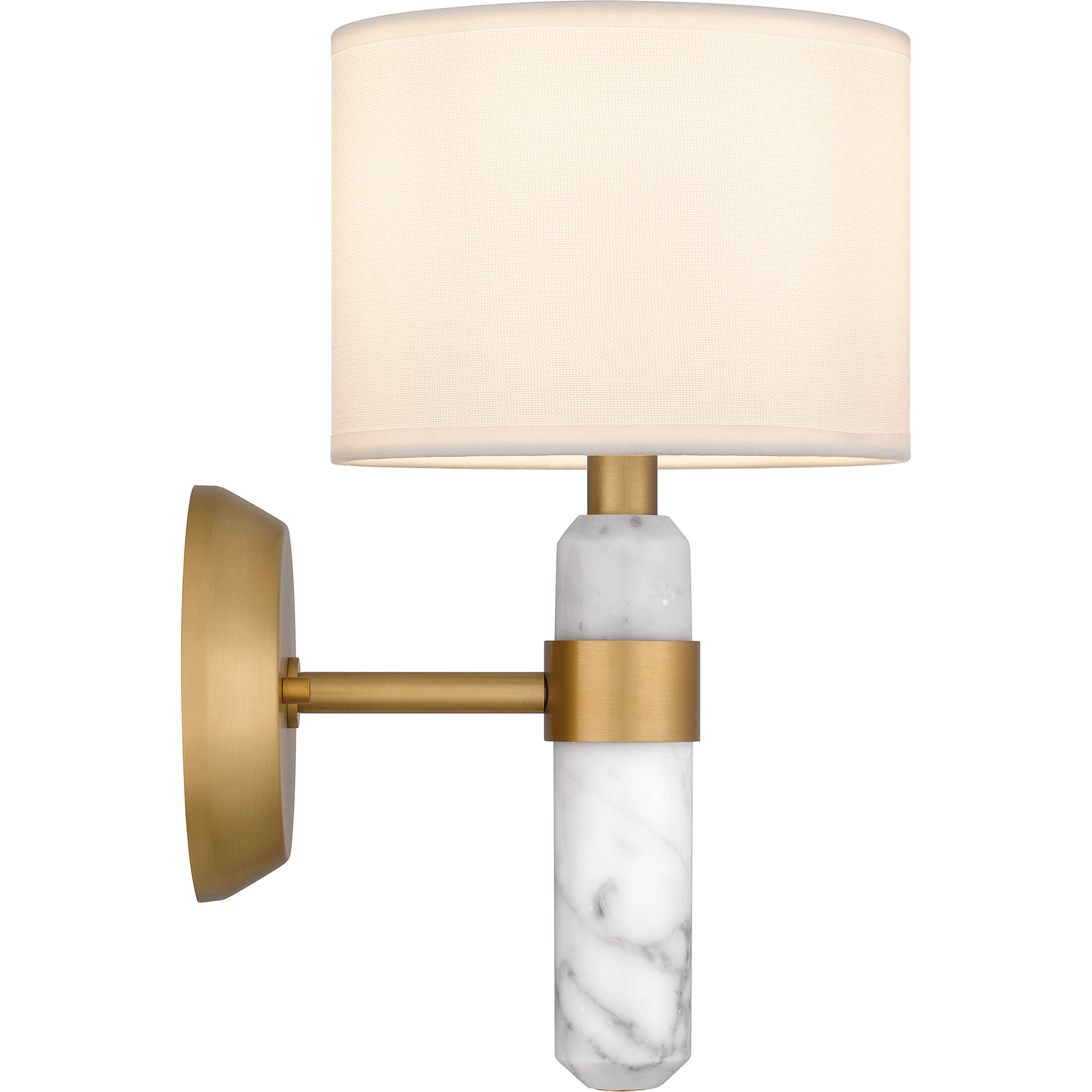 Kimberly 1 Light 7 inch Brushed Weathered Brass Wall Sconce Wall Light, Small