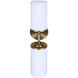 Kinslea 2 Light 6 inch Gold Vanity Light Wall Light in White Glass