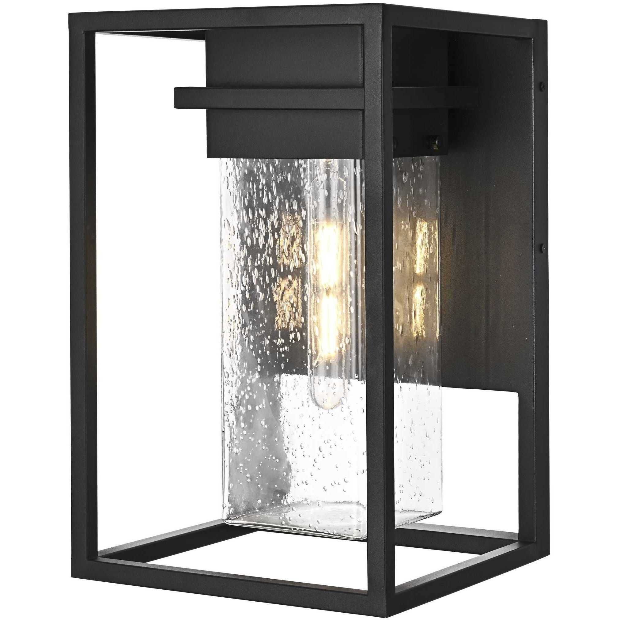 Morse 1 Light 16 inch Black Outdoor Wall Sconce