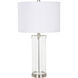 Wanaka 28 inch 100 watt Nickel Table Lamp Portable Light