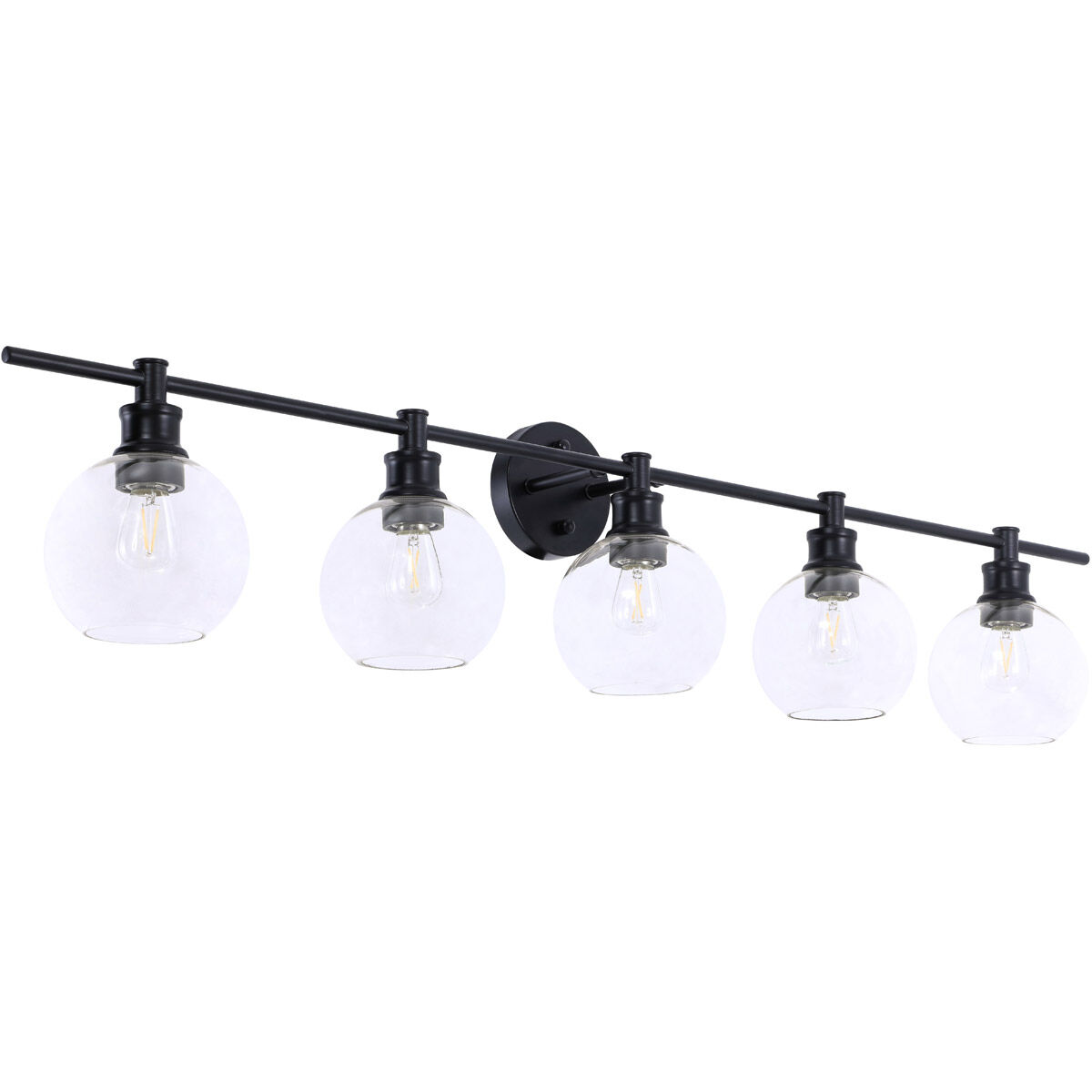 Syracuse 5 Light 47 inch Black Wall sconce Wall Light