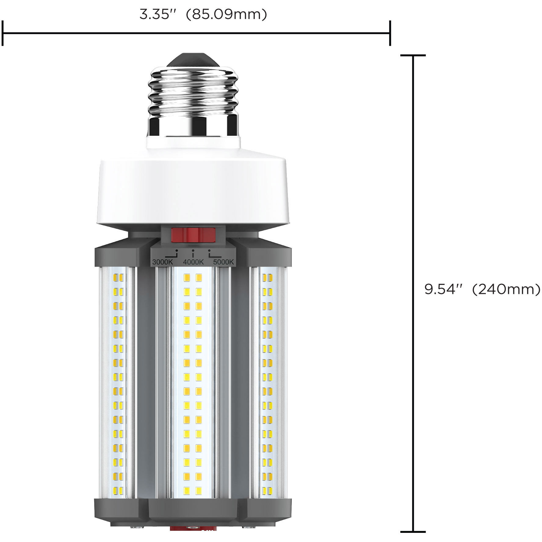 Hi-Pro LED LED 45.00 watt 3000K HID Replacements