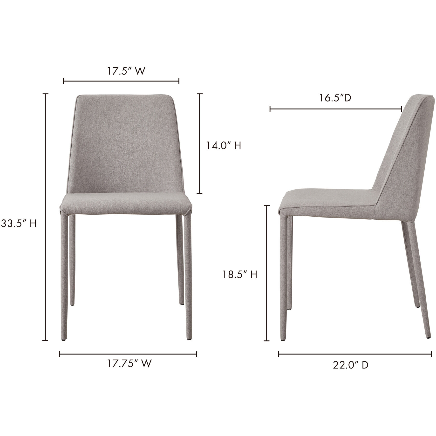 Nora Grey Dining Chair