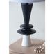 Anita 26.7 inch 40.00 watt Black and White with Natural Table Lamp Portable Light
