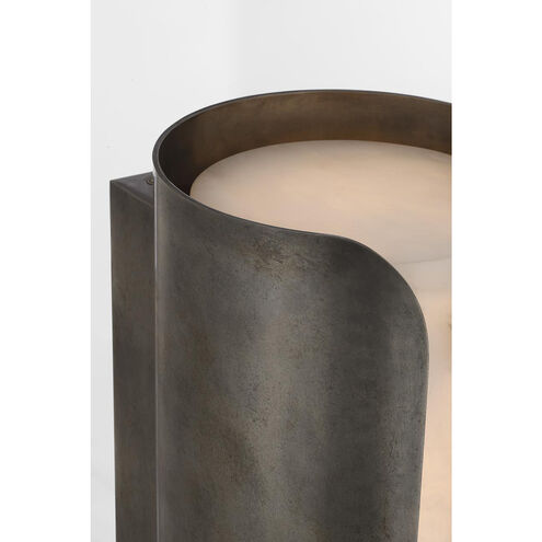 Anne-Marie Barton Armise Sconce Wall Light in Mottled Pewter