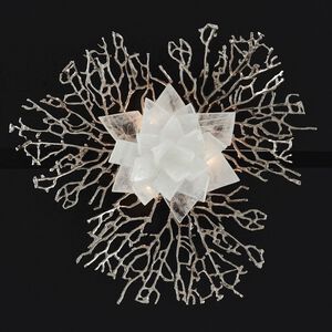 Stone Flora 17 inch Nickel Wall Sconce Wall Light