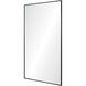 Amara 45 X 30 inch Clear and Matte Black Wall Mirror