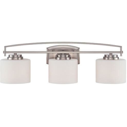 Axel 3 Light 24 inch Satin Platinum Bath Bar Wall Light