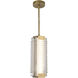 Alai LED 4.13 inch Vintage Brass Pendant Ceiling Light