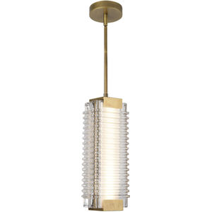 Alai LED 4.13 inch Vintage Brass Pendant Ceiling Light