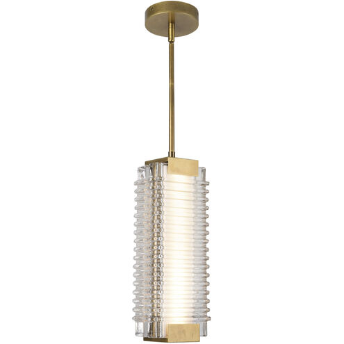 Alai LED 4.13 inch Vintage Brass Pendant Ceiling Light