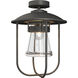 Erlenmeyer 1 Light 12.1 inch Coastal Natural Iron Outdoor Semi-Flush