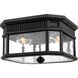 Cotswold Lane 2 Light 11.5 inch Black Outdoor Flush Mount