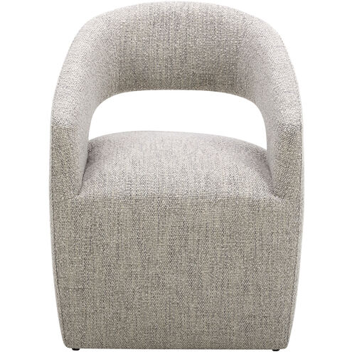 Barrow Grey Storm Dining Chair, Rolling
