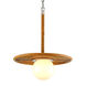 Hula Hoop 1 Light 16 inch Stainless Steel Pendant Ceiling Light