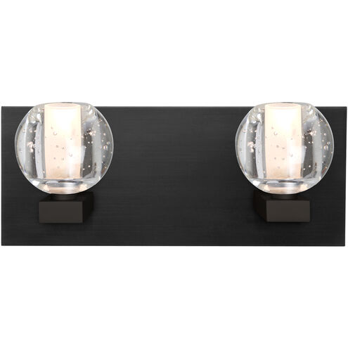 Boca 3 LED 14 inch Black Vanity Light Wall Light