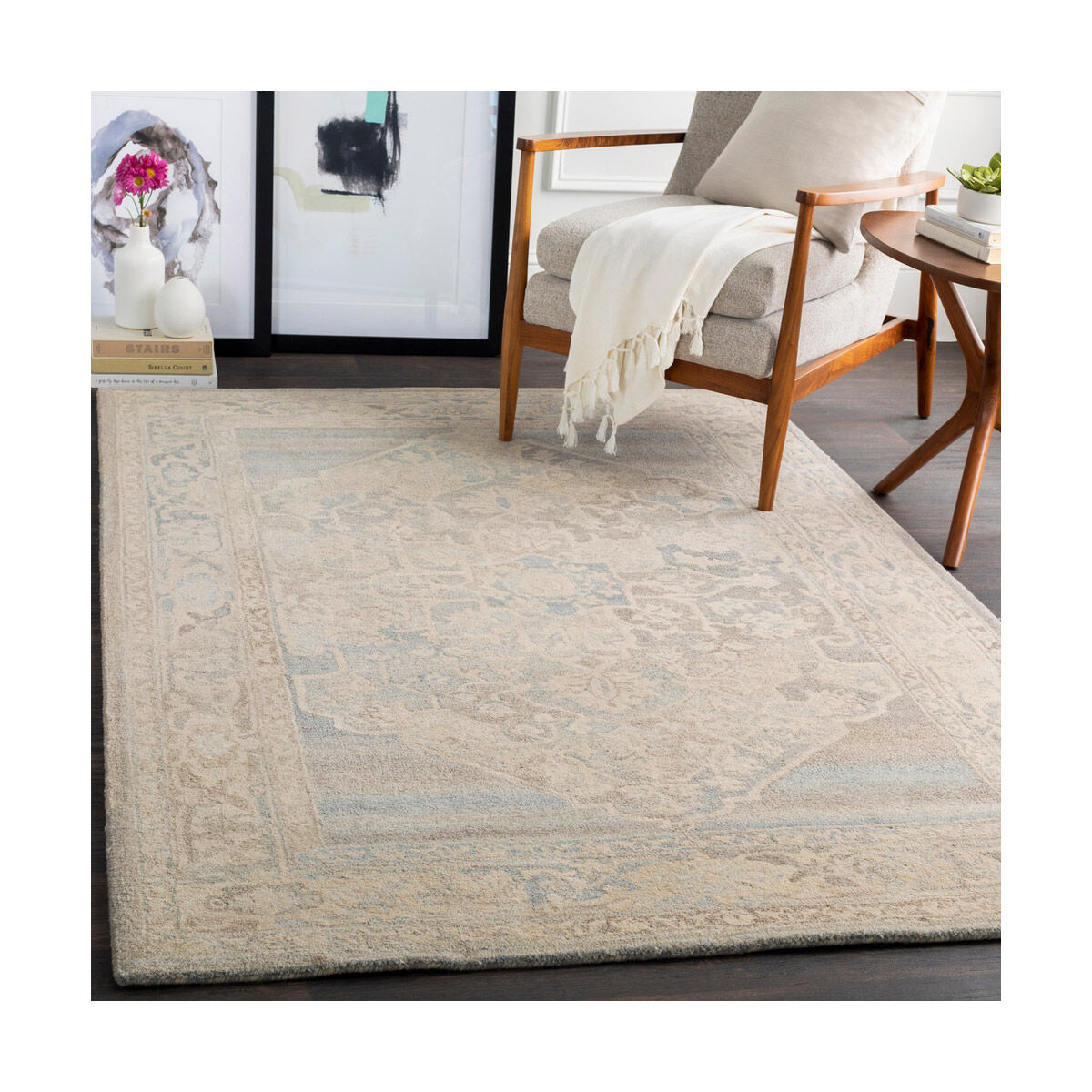 Mountain 36 X 24 inch Dark Brown/Khaki/Medium Gray/Charcoal Rugs, Rectangle