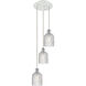 Ballston Bridal Veil 3 Light 11.5 inch White Polished Chrome Cord Hung Multi Pendant Ceiling Light