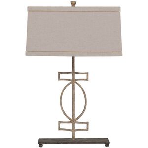 Annette 28.75 inch Antique Gold / Rusty Black Table Lamp Portable Light