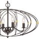 Zucca 4 Light 24.5 inch English Bronze and Antique Gold Chandelier Ceiling Light