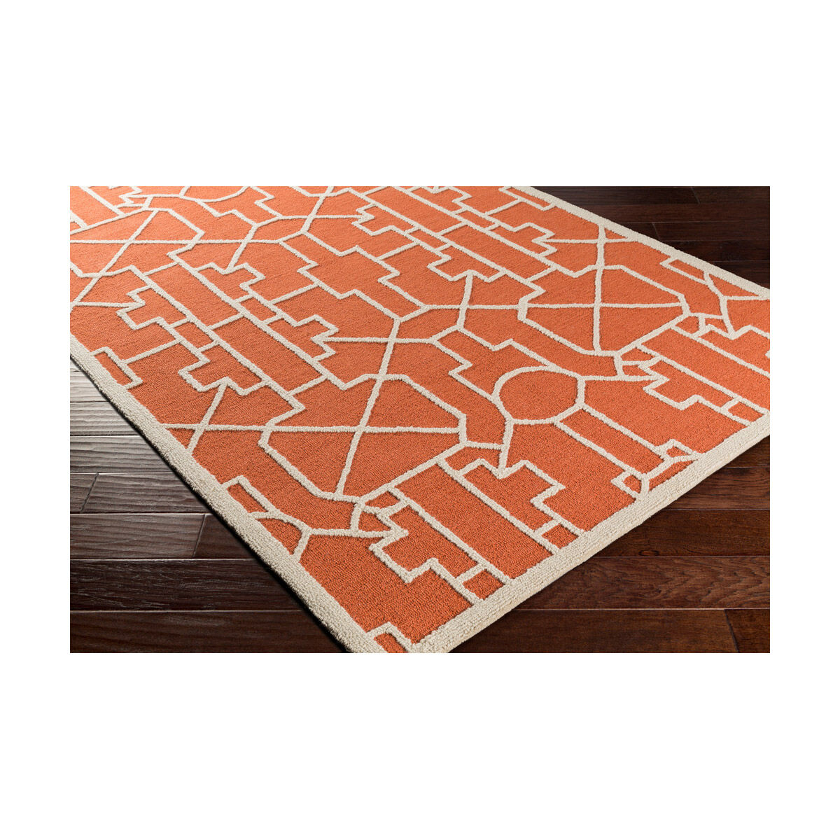 Marigold 114 X 90 inch Bright Orange Indoor Area Rug, Rectangle