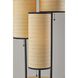 Trio 68.5 inch 40.00 watt Black with Natural Wood Floor Lamp Portable Light