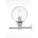Jaelynn 4 Light 38 inch Chrome Bath Sconce Wall Light