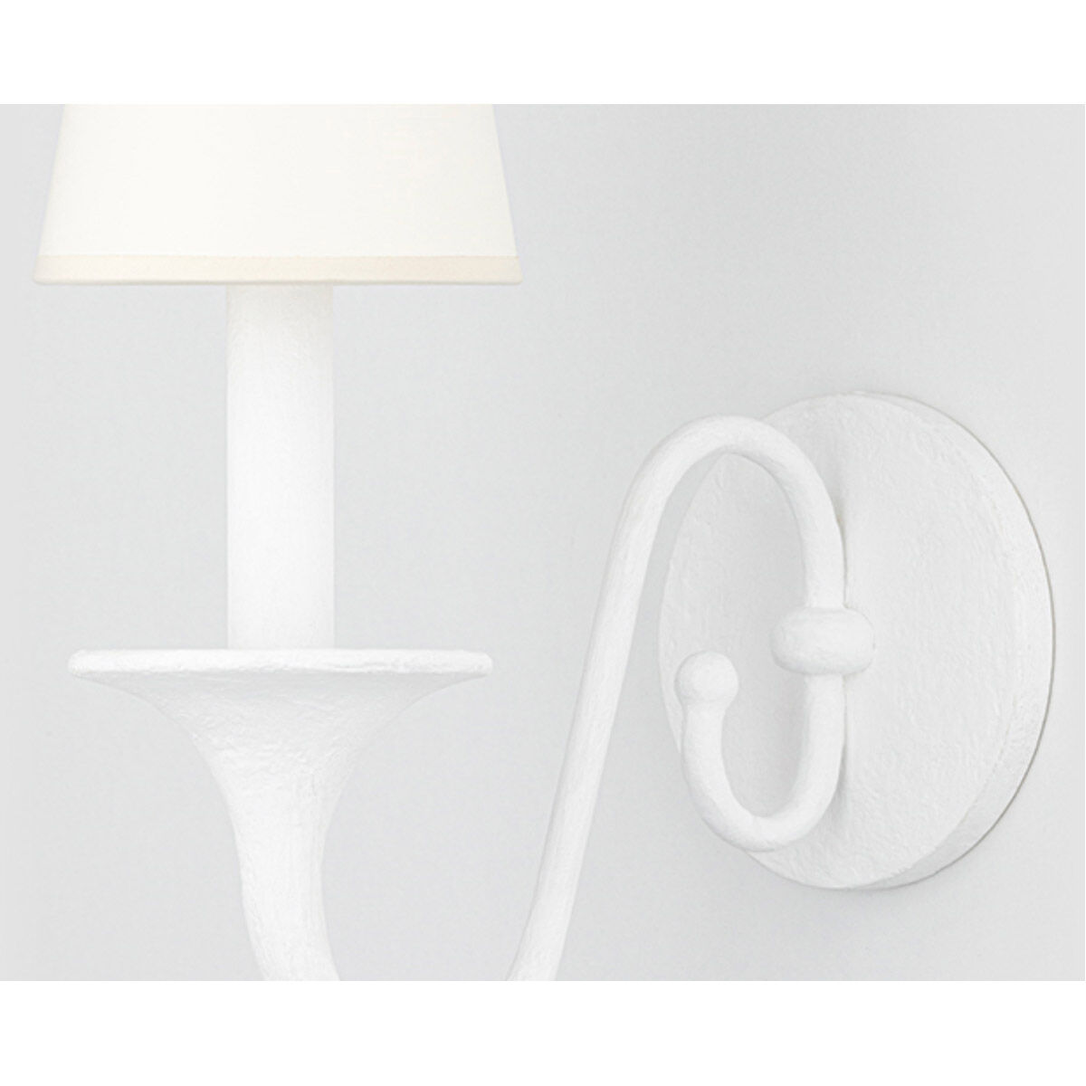 Windsor 1 Light 5 inch White Plaster Wall Sconce Wall Light