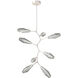 Aalto LED 37.1 inch Beige Silver Chandelier Ceiling Light, Modern Vine
