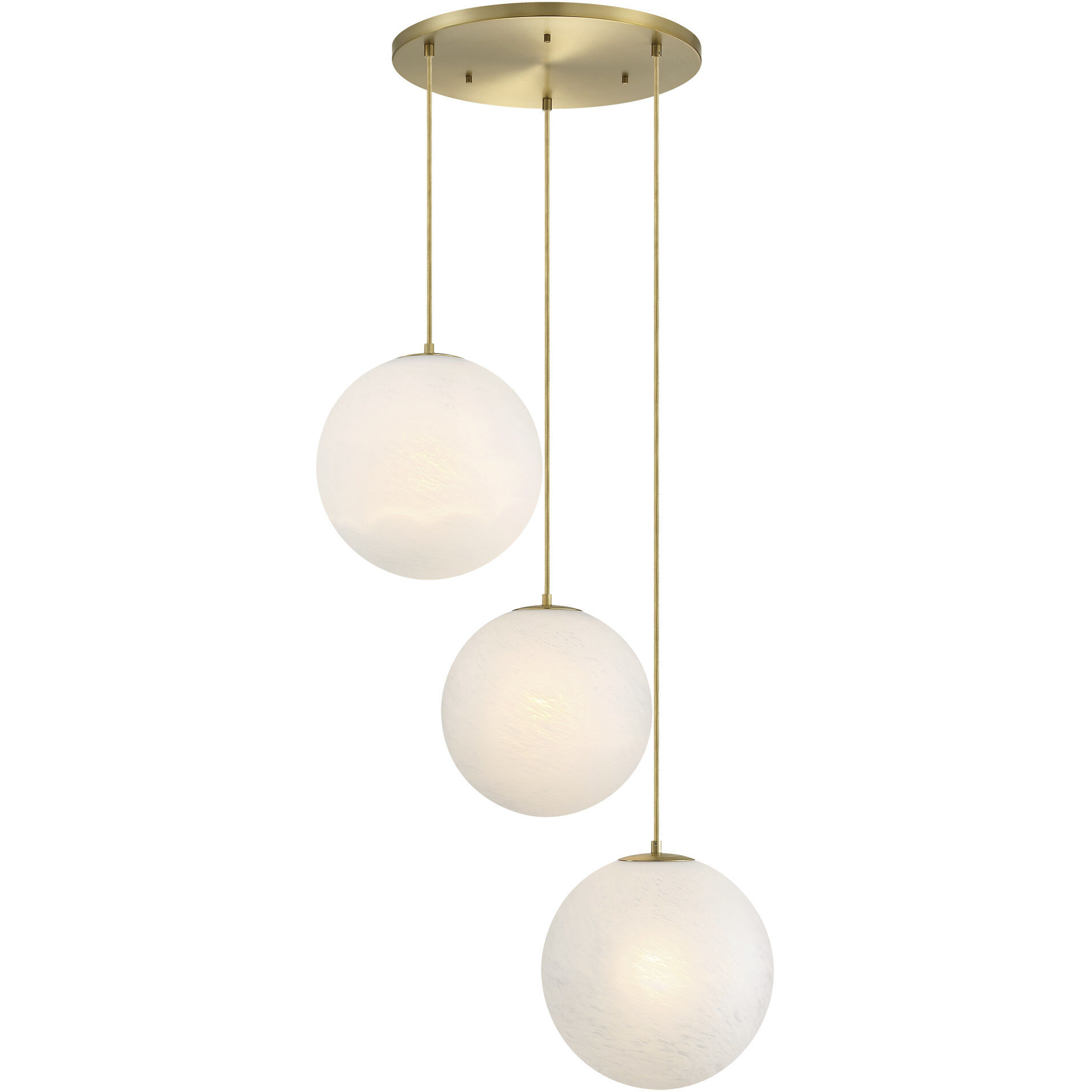 Pixie LED 30 inch Brushed Gold Chandelier Ceiling Light