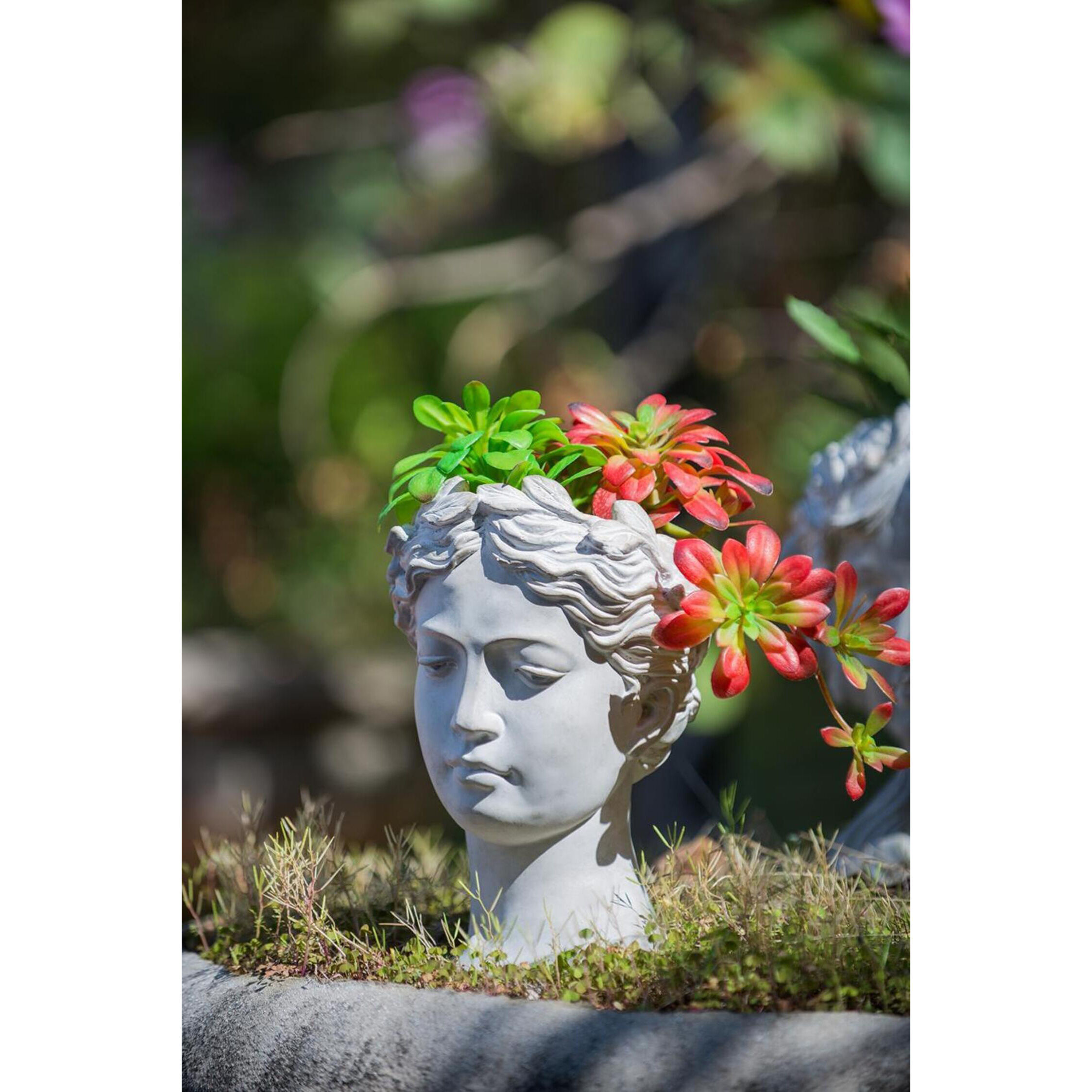 Visage White Wash Outdoor Vase