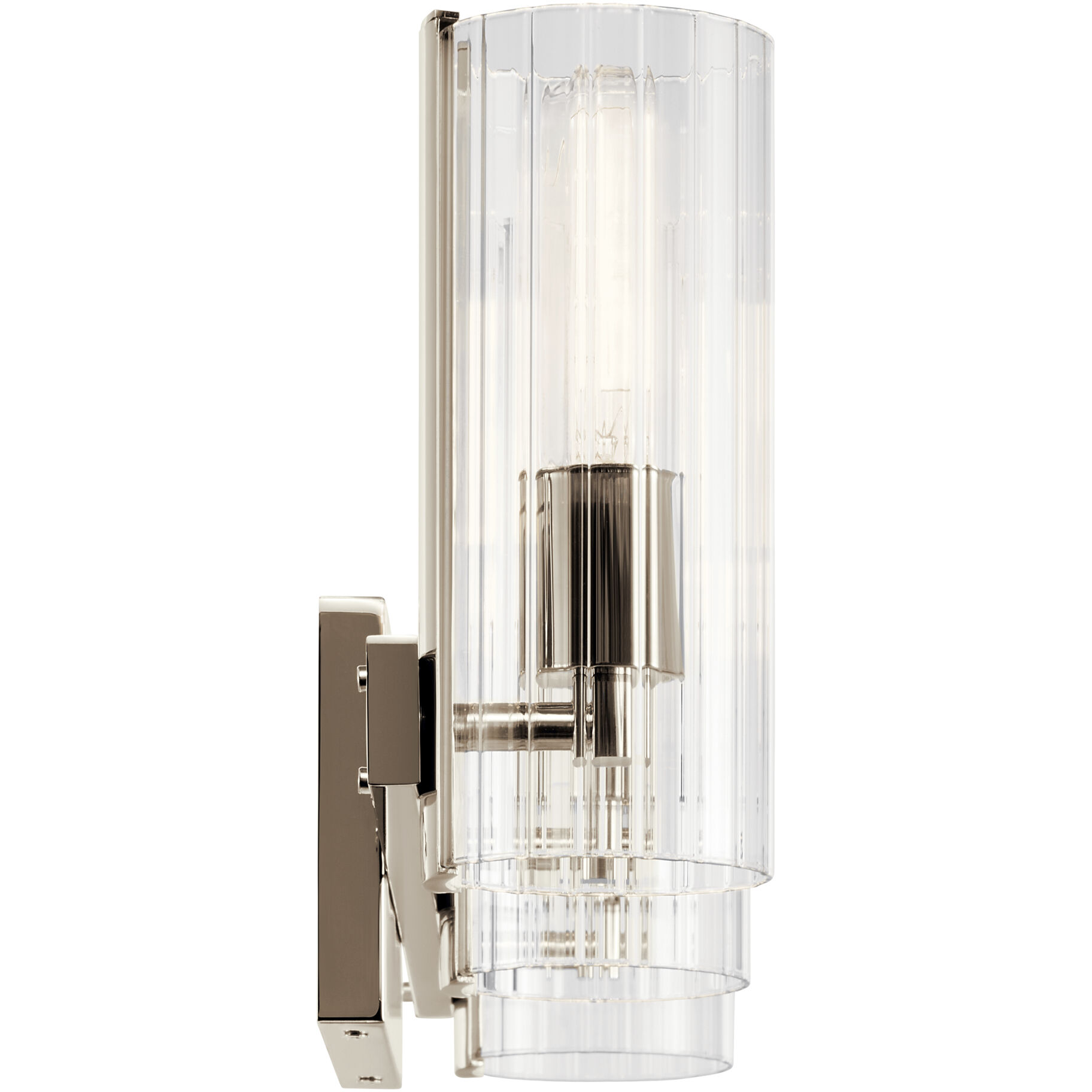 Jemsa 3 Light 22.75 inch Polished Nickel Bath Bracket Wall Light, 3 Arm