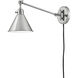 Arti 7.75 inch Polished Nickel Indoor Wall Sconce Wall Light