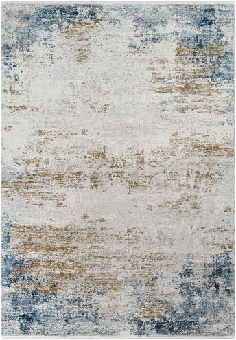 Solar 90 X 60 inch Sky Blue Rug in 5 x 8, Rectangle