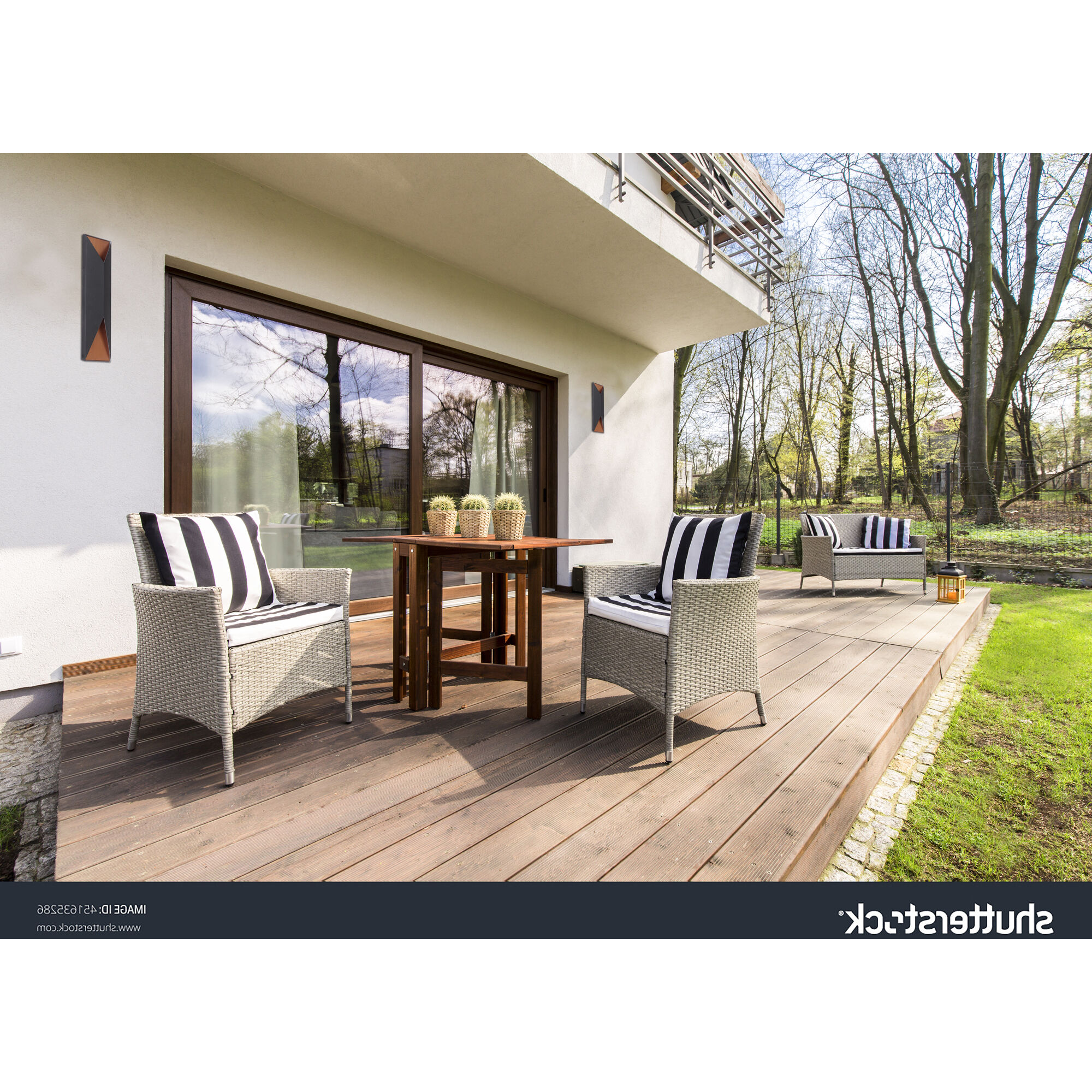 Peak LED 14 inch Textured Black/Satin Brass Outdoor Wall Mount in Textured Black and Satin Brass, Medium