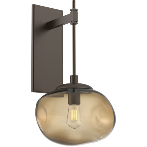 Nova Incandescent 1 Light 10 inch Flat Bronze Indoor Sconce Wall Light, Tempo Nebula