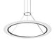 Arctic Rings LED 37.5 inch Bright Satin Aluminum Ring Pendant Ceiling Light