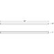 Stix Plus LED 49 inch Satin White Wall Bar Wall Light