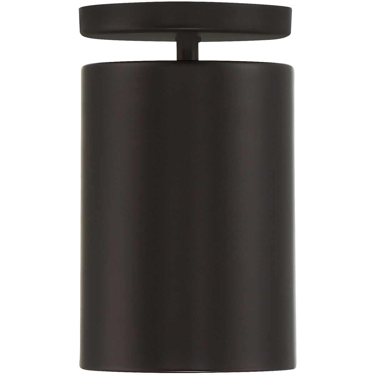 Pint LED 5 inch Matte Black Outdoor Flush Mount