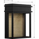 Clyne LED 9 inch Sand Coal Black and Legacy Brass Outdoor Wall Sconce