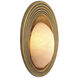 Savono 1 Light 10.63 inch Vintage Brass and Alabaster Wall Lamp Wall Light