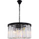 Sydney 8 Light 26 inch Matte Black Chandelier Ceiling Light, Urban Classic